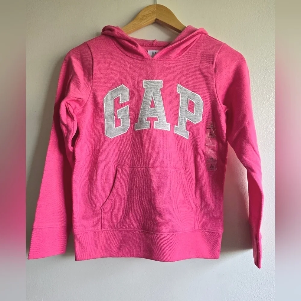 NWT! GAP, V-Fall Logo Pullover Hoodie, Pink Jubilee, Size Large , NEW!